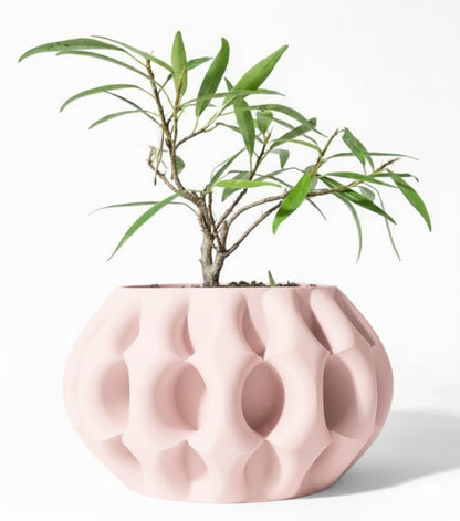 Der Xiomu – Skulpturaler 3D-Pflanztopf mit futuristischer Tiefenstruktur