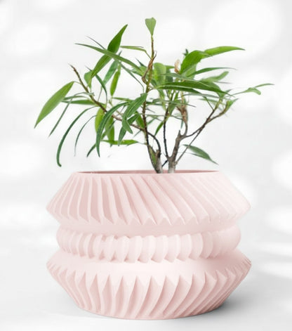 Der Jako – Futuristischer 3D-Pflanztopf mit rhythmischer Struktur