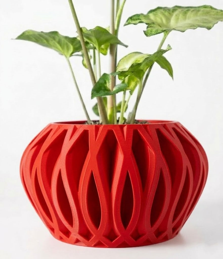 Serik Pflanztopf – Geschlossenes 3D-Kunstwerk für stilvolle Begrünung