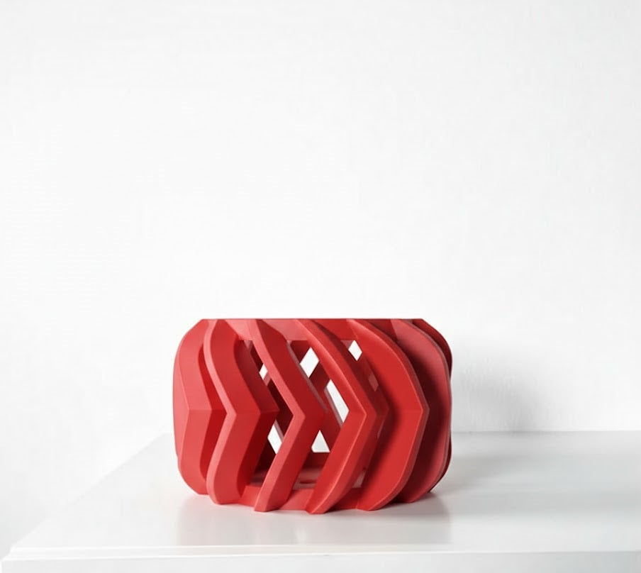 Garni Pflanztopf – Dynamischer 3D-Orchideentopf mit markanter Chevron-Struktur und Belüftungssystem