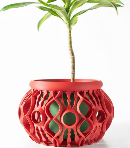 Lyren 3D Orchideen-Pflanztopf – Kunstvolle Geometrie für stilvolle Pflanzenpräsentation