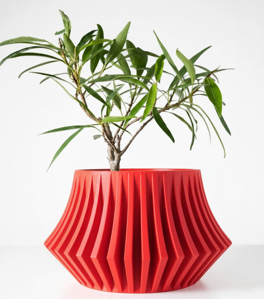 Der Jasen – Facettenreicher 3D-Pflanztopf mit architektonischem Fächerlook