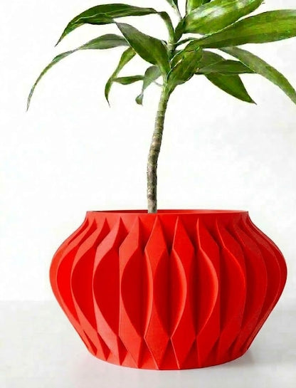 Sevi Pflanztopf – Dreidimensionale Eleganz in floraler Form