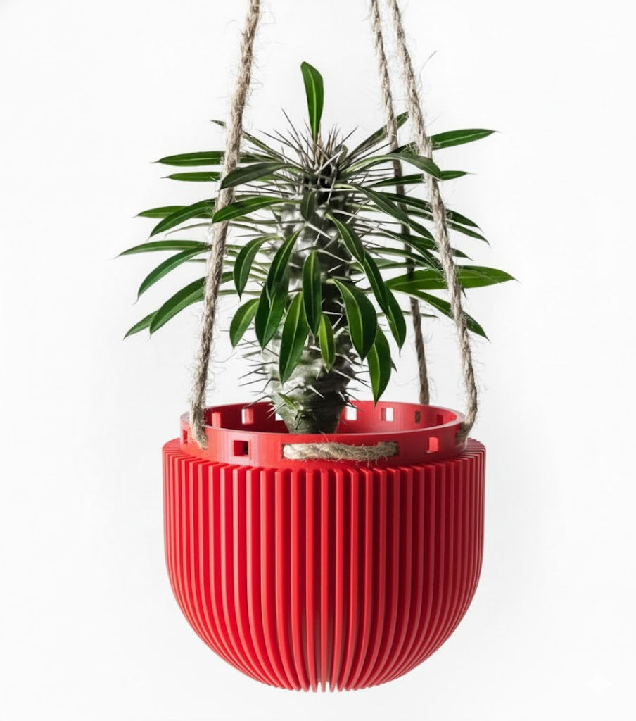 Der Jani – Skulpturaler 3D-Hängepflanztopf für schwebende Urban-Jungle-Looks