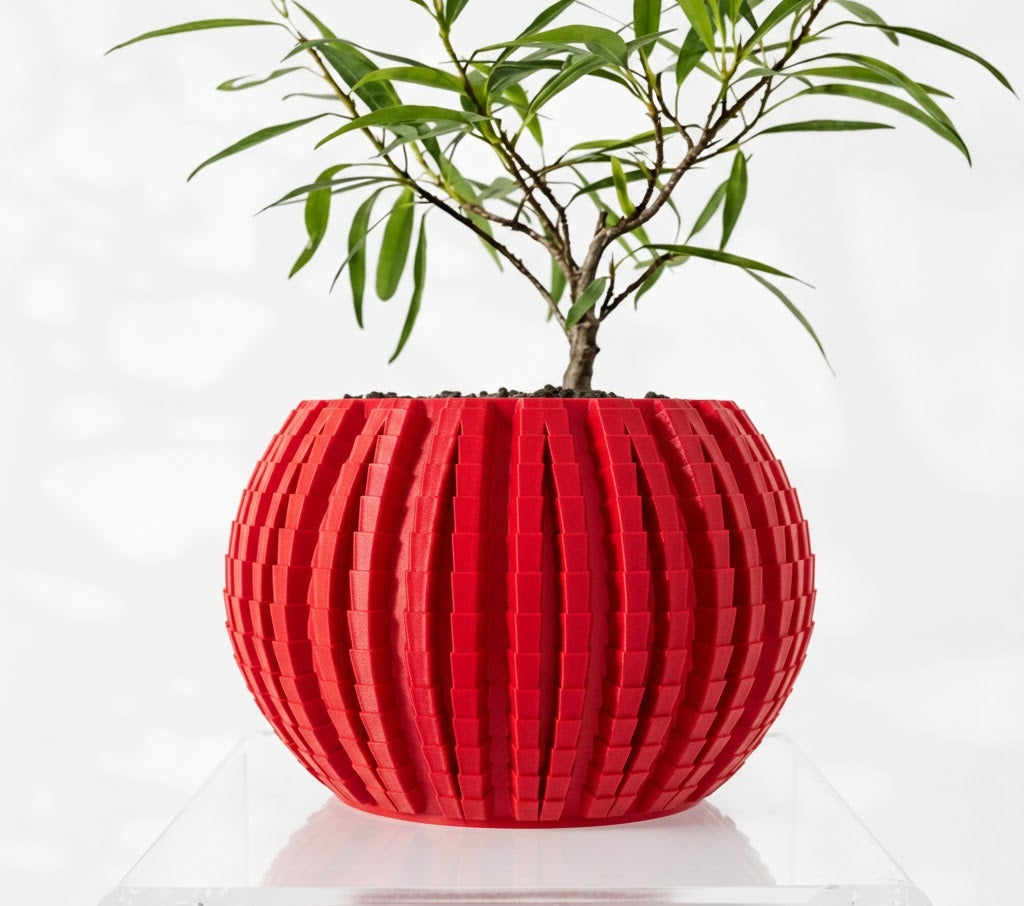 Uralo – Der strukturstarke 3D-Pflanztopf mit architektonischem Charakter