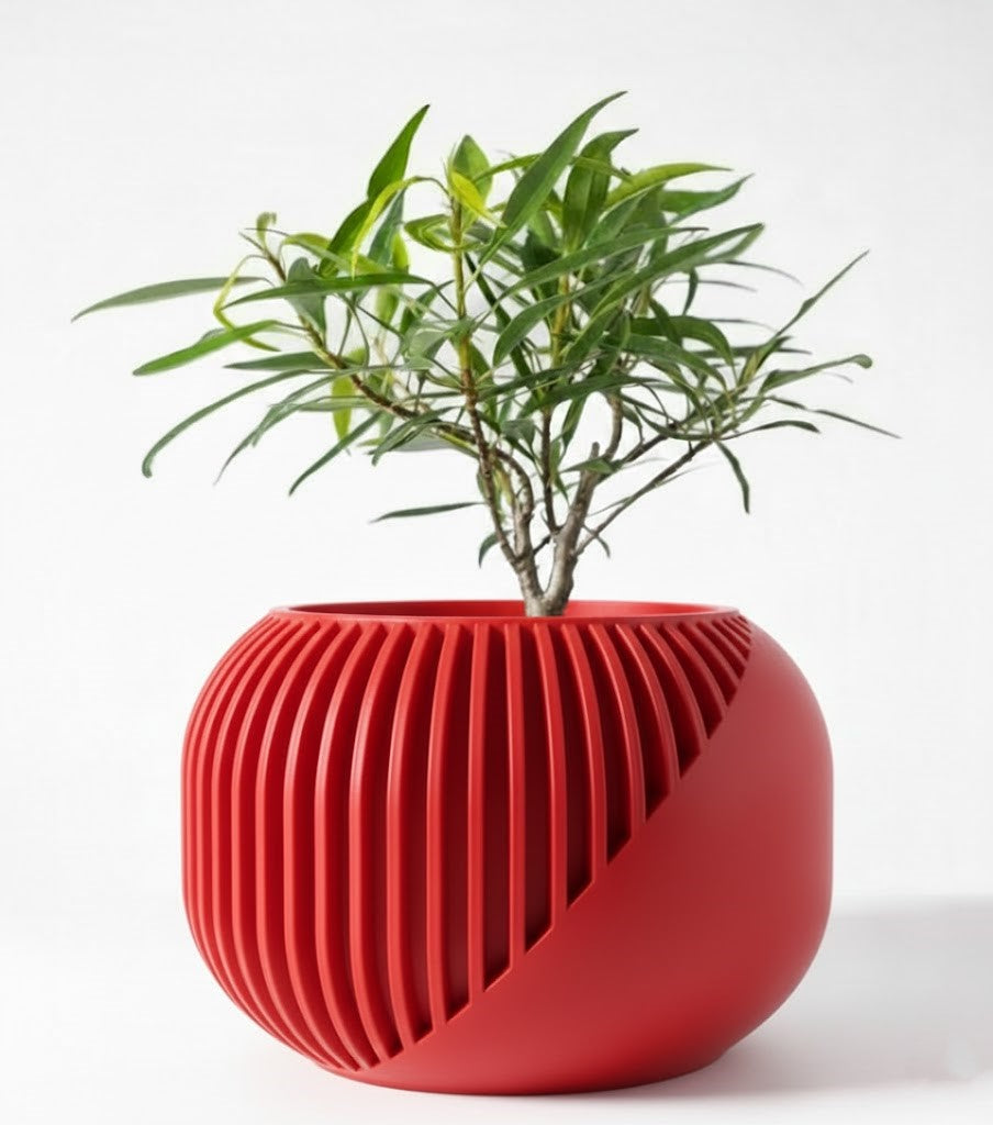 Der Narvo – 3D-Pflanztopf mit dynamischem Lamellen-Design