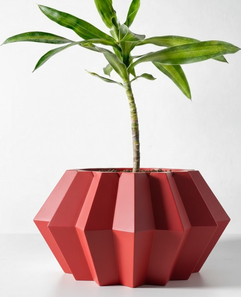 Pflanztopf „Jun“ – Geometrische Harmonie in 3D-Design