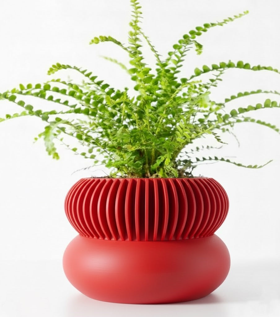 Der Elomi – 3D-Pflanztopf mit dynamischer Zweiteilung und skulpturaler Eleganz