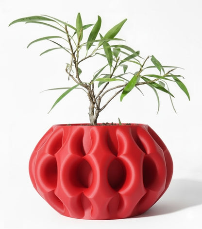 Der Xiomu – Skulpturaler 3D-Pflanztopf mit futuristischer Tiefenstruktur
