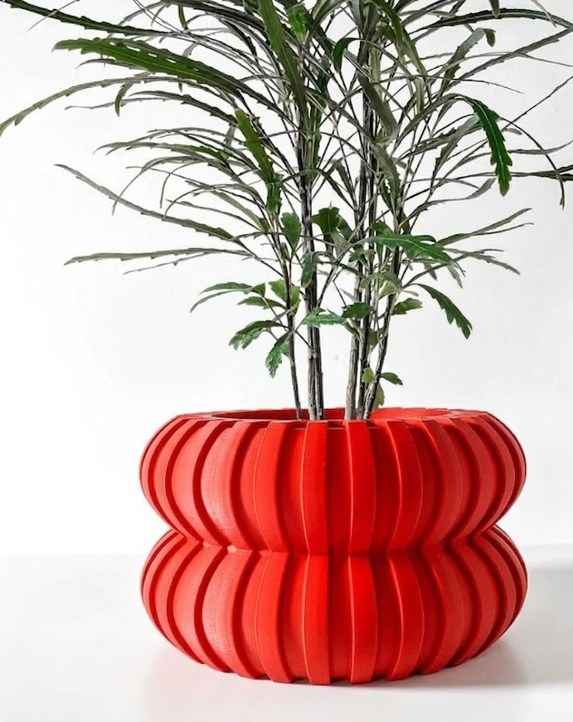 Wali 3D Pflanztopf – Skulpturales Volumen mit futuristischer Textur
