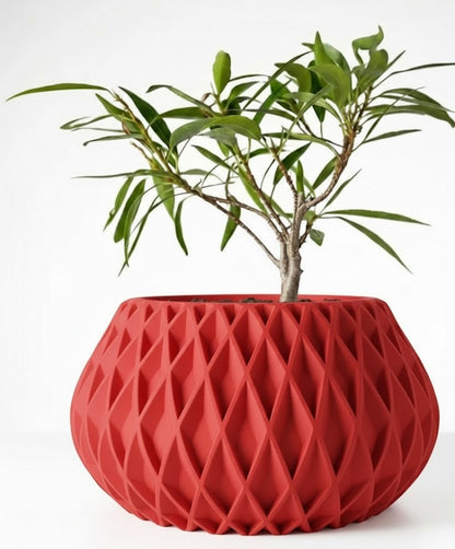 Der Rivio – 3D-Pflanztopf mit rautenartiger Gitterstruktur