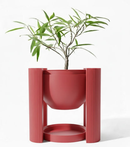 Der Avor – Minimalistischer 3D-Pflanztopf mit architektonischem Sockel