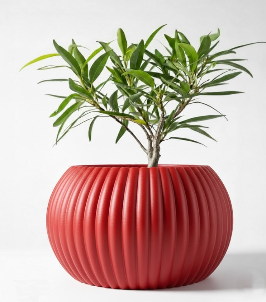 Der Roni – 3D-Pflanztopf mit harmonischer Rillenstruktur