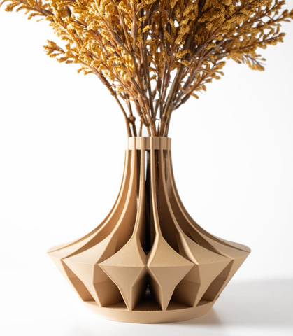 Vase „Savi Short Vase“ – Skulpturales Design trifft auf geometrische Eleganz