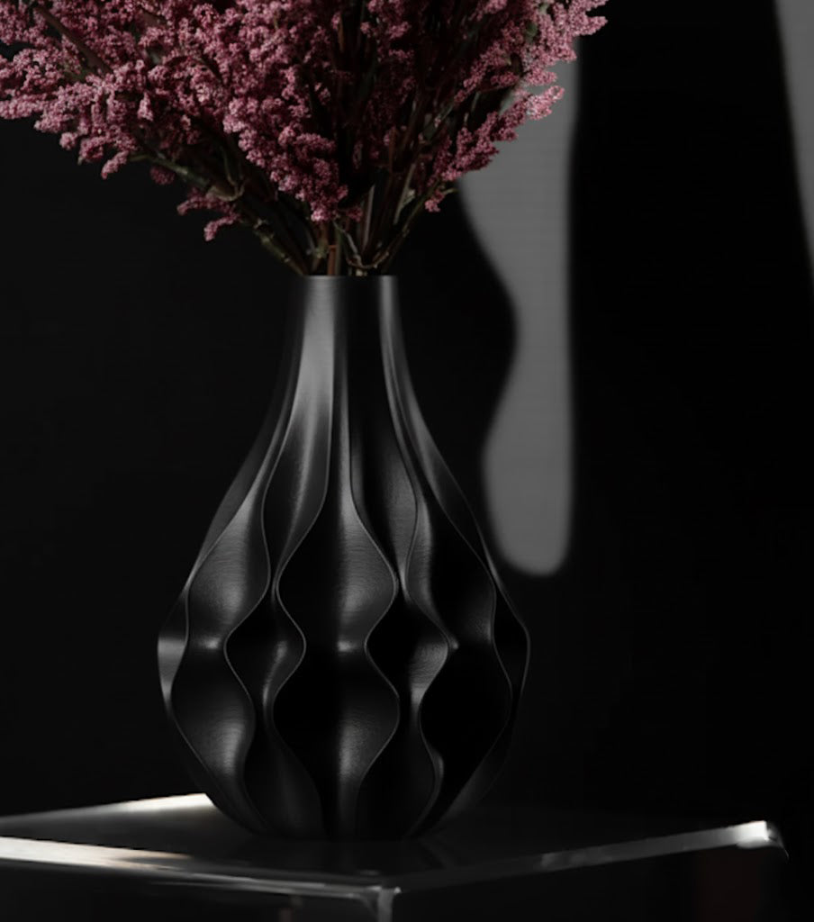 Vase" Abyssal Flower"  – Tiefenstruktur für starke Akzente