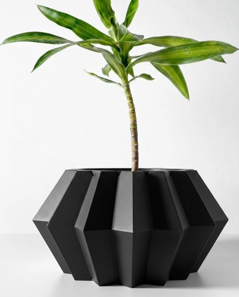 Pflanztopf „Jun“ – Geometrische Harmonie in 3D-Design