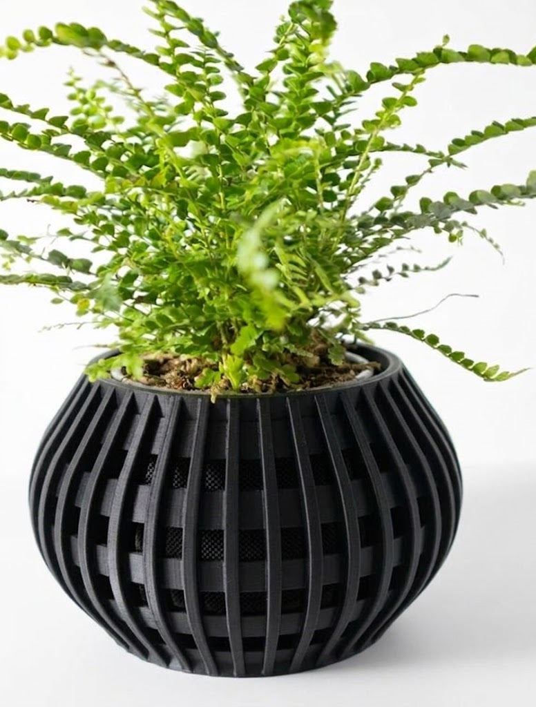 Usio Pflanztopf – 3D-Geometrie trifft sanfte Rundung