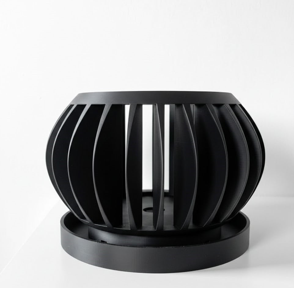 Rene Pflanztopf – Offener 3D-Orchideentopf mit integriertem Belüftungssystem und Abtropfschale