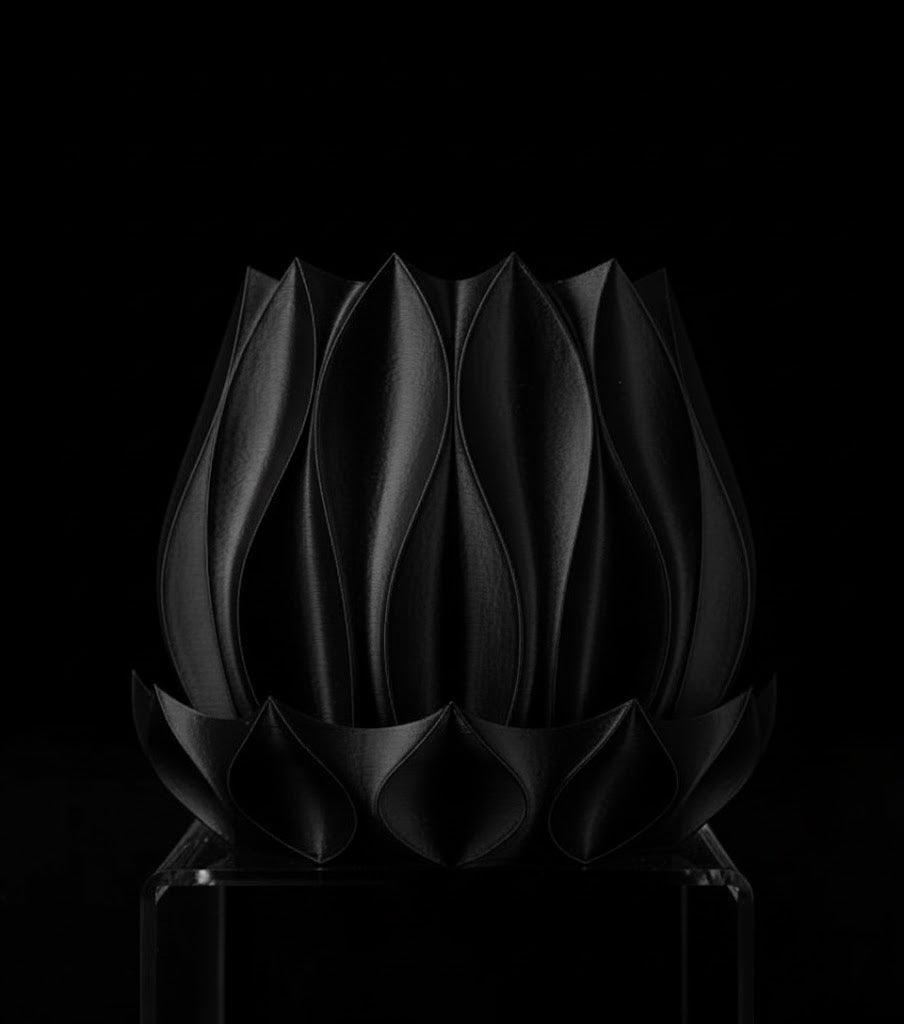 Abyssal Planter Pot 2 Die skulpturale Wellen Schale 3D-Pflanztopf