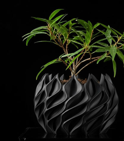 Gedrehter – Der skulpturale 3D-Pflanztopf in Bewegung