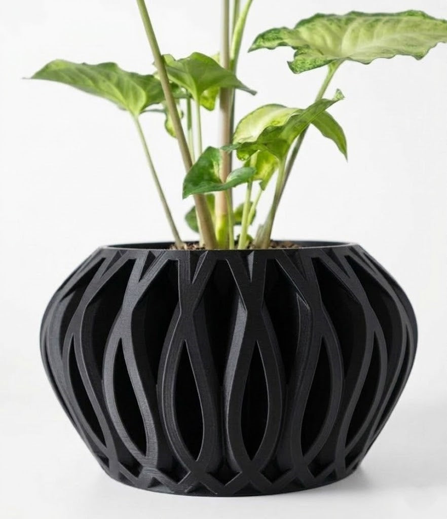 Serik Pflanztopf – Geschlossenes 3D-Kunstwerk für stilvolle Begrünung