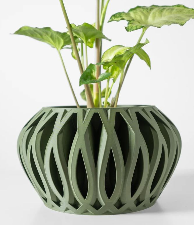 Serik Pflanztopf – Geschlossenes 3D-Kunstwerk für stilvolle Begrünung