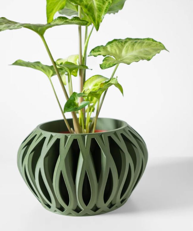 Serik Pflanztopf – Geschlossenes 3D-Kunstwerk für stilvolle Begrünung