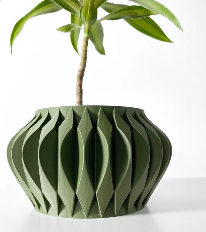Sevi Pflanztopf – Dreidimensionale Eleganz in floraler Form