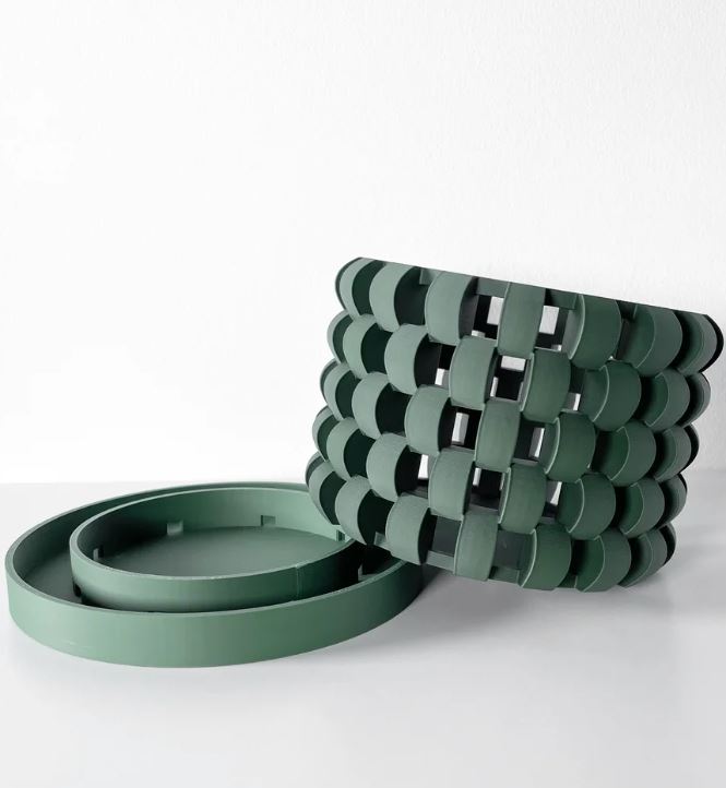 Sinol Pflanztopf – Luftiger 3D-Orchideentopf im geflochtenen Gitterdesign