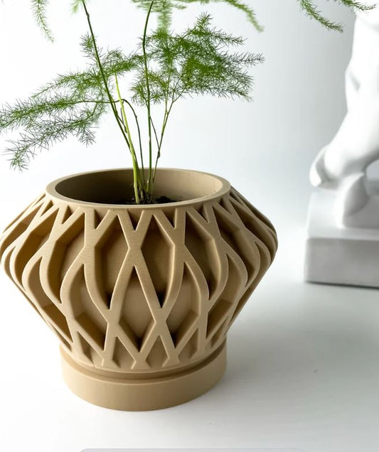 Suvan 3D Pflanztopf – Organisches Design in moderner Struktur