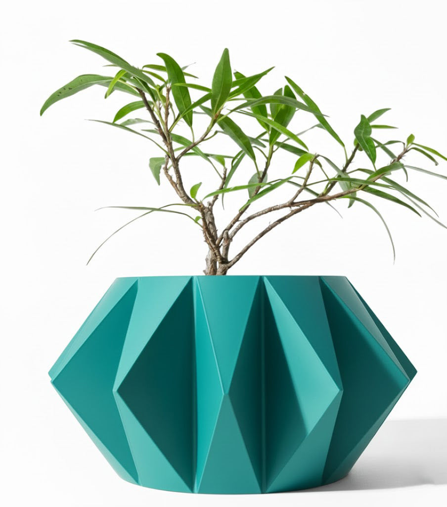 Der Koni – Geometrischer 3D-Pflanztopf mit markanter Facettenstruktur