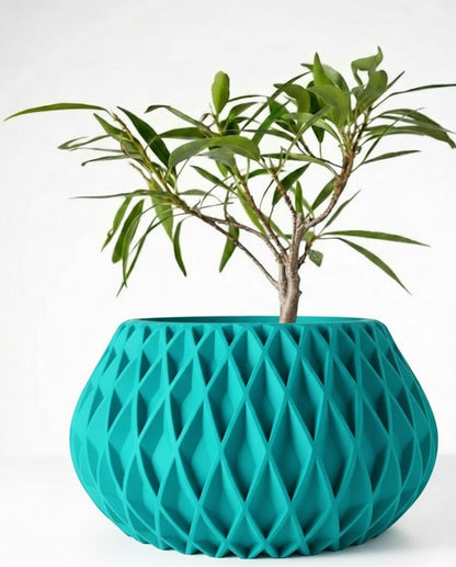 Der Rivio – 3D-Pflanztopf mit rautenartiger Gitterstruktur
