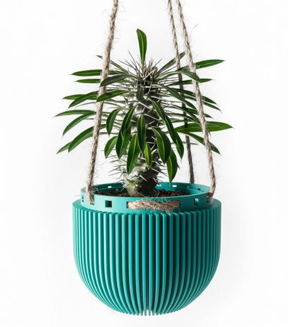 Der Jani – Skulpturaler 3D-Hängepflanztopf für schwebende Urban-Jungle-Looks