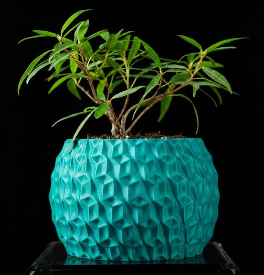 Hexa Planter Pot – 3D-Pflanztopf mit Facettenschliff