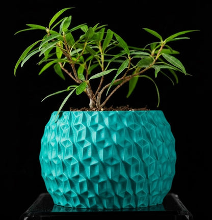 Hexa Planter Pot – 3D-Pflanztopf mit Facettenschliff