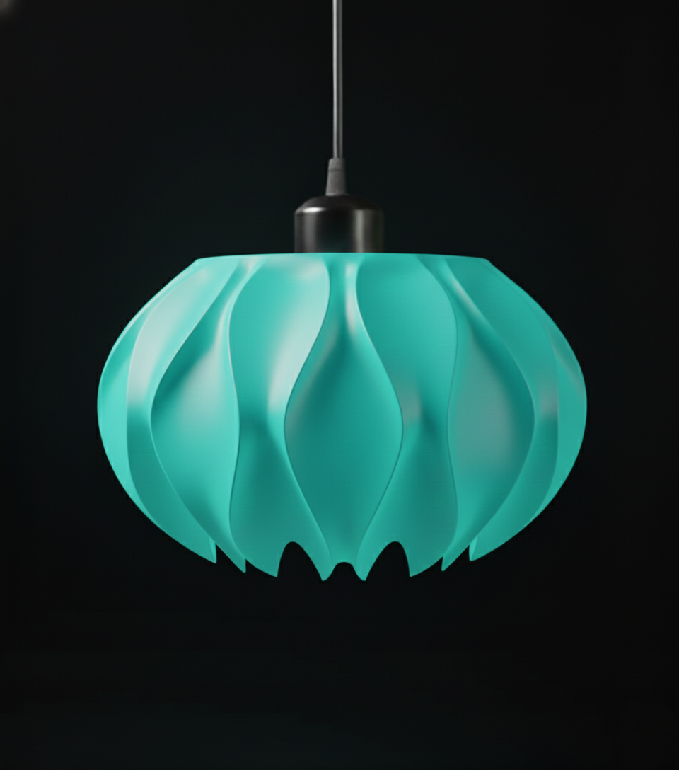 "Abyssal" Pendelleuchte – skulpturales Lichtobjekt mit organischem Charakter