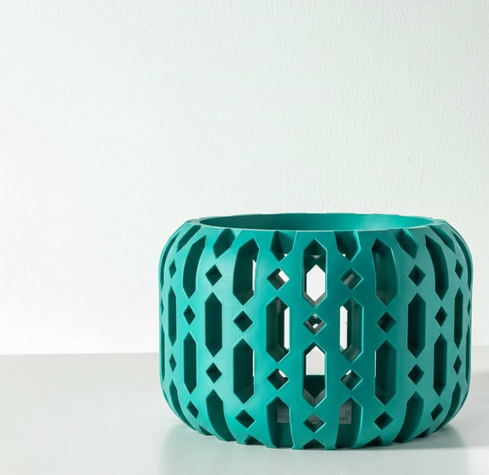 Ritar Pflanztopf – Geometrischer 3D-Orchideentopf mit facettenreicher Struktur und Belüftungsdesign