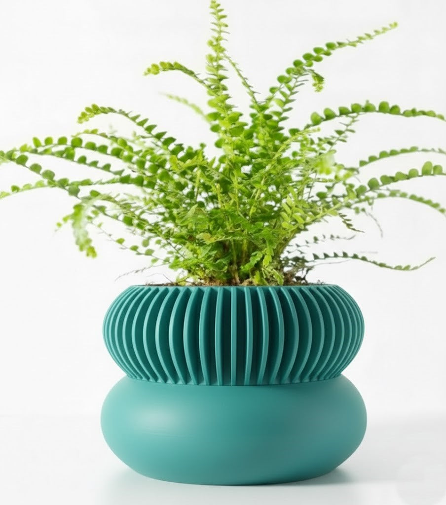 Der Elomi – 3D-Pflanztopf mit dynamischer Zweiteilung und skulpturaler Eleganz