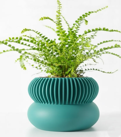 Der Elomi – 3D-Pflanztopf mit dynamischer Zweiteilung und skulpturaler Eleganz