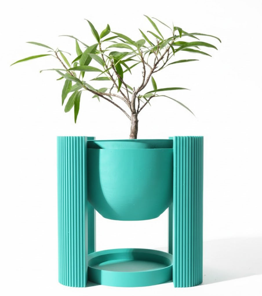 Der Avor – Minimalistischer 3D-Pflanztopf mit architektonischem Sockel