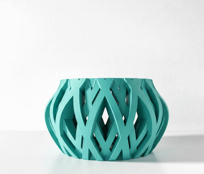 Rimo Pflanztopf – Organischer 3D-Orchideentopf mit verschlungenem Belüftungsdesign und Abtropfschale