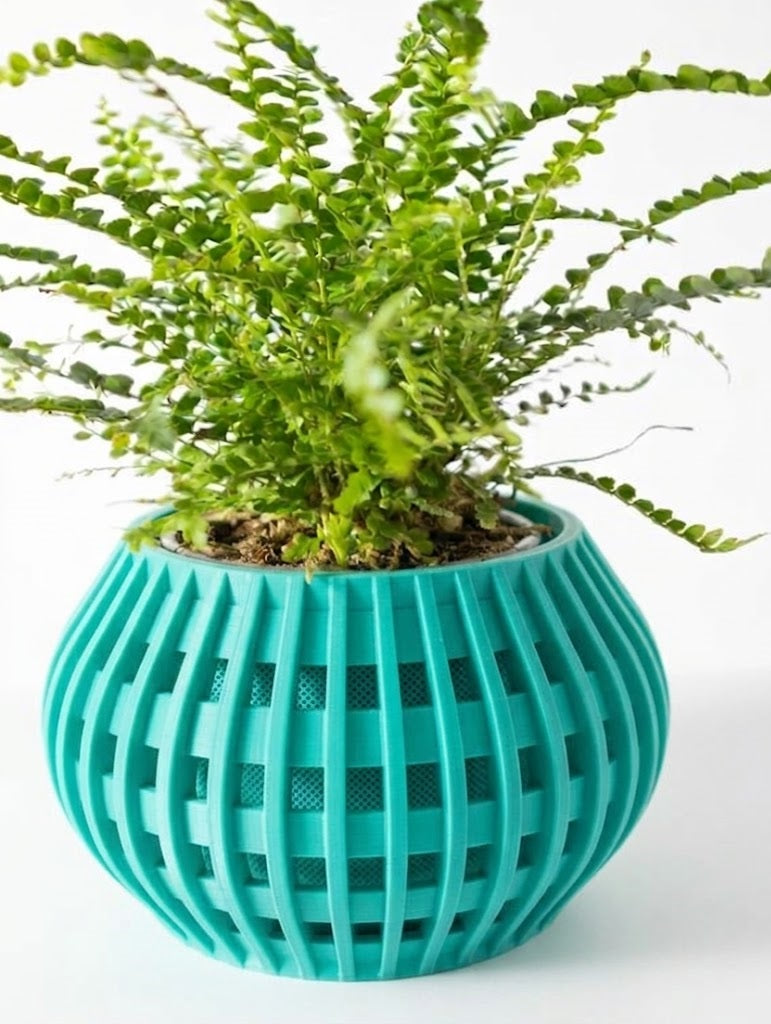 Usio Pflanztopf – 3D-Geometrie trifft sanfte Rundung