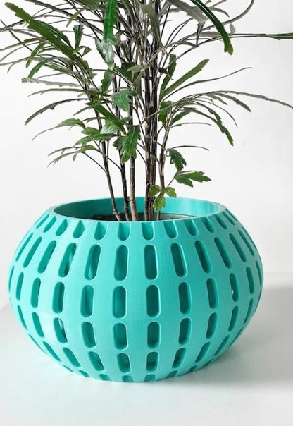 Xander 3D Pflanztopf – Futuristisches Rasterdesign für stilvolle Pflanzenpräsentation