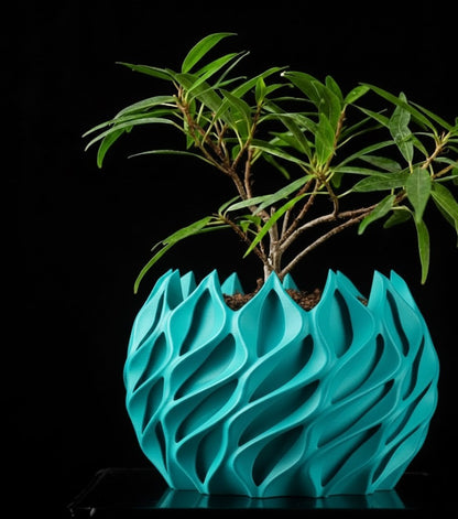 Gedrehter – Der skulpturale 3D-Pflanztopf in Bewegung