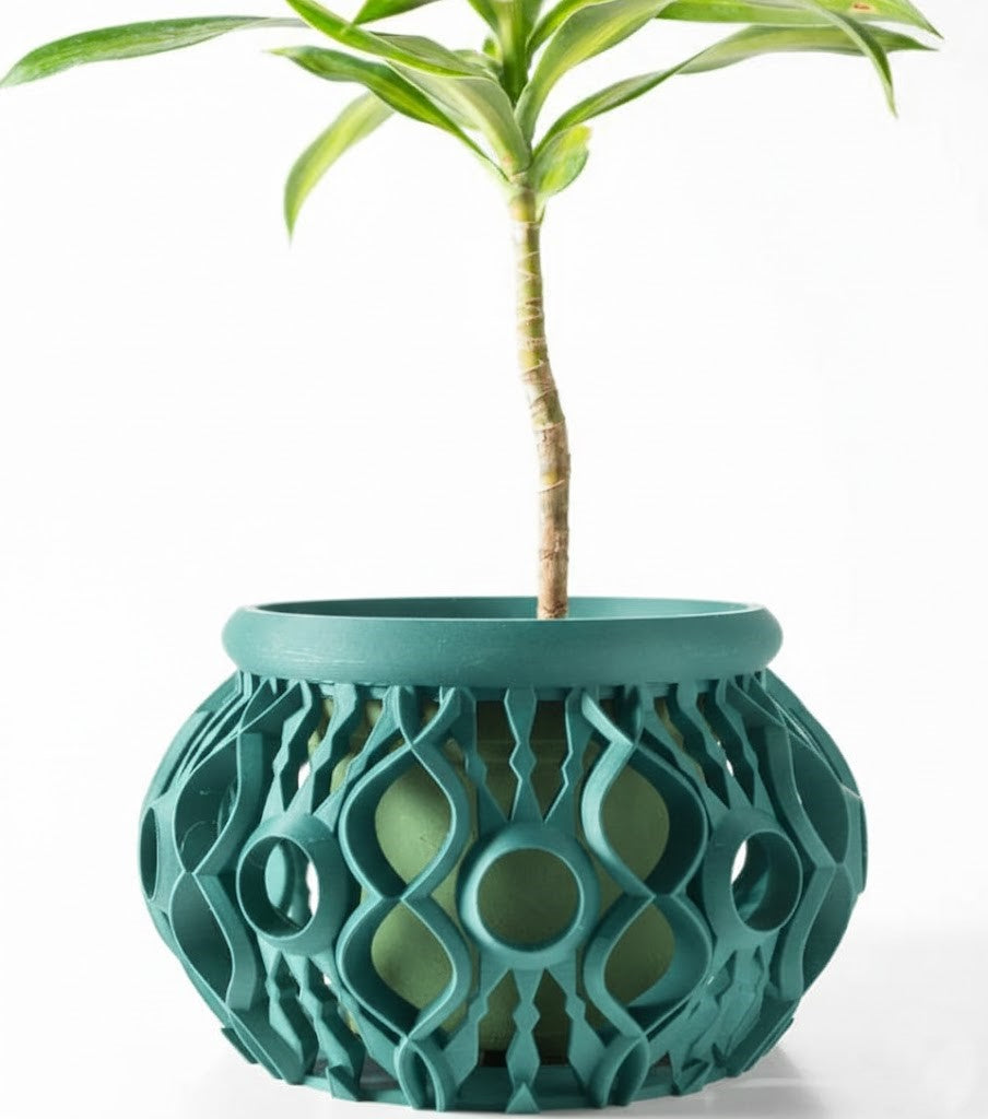Lyren 3D Orchideen-Pflanztopf – Kunstvolle Geometrie für stilvolle Pflanzenpräsentation
