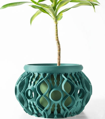Lyren 3D Orchideen-Pflanztopf – Kunstvolle Geometrie für stilvolle Pflanzenpräsentation