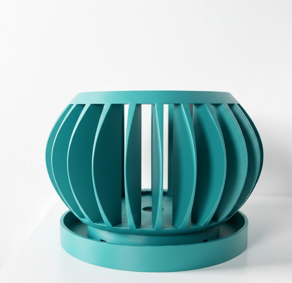 Rene Pflanztopf – Offener 3D-Orchideentopf mit integriertem Belüftungssystem und Abtropfschale