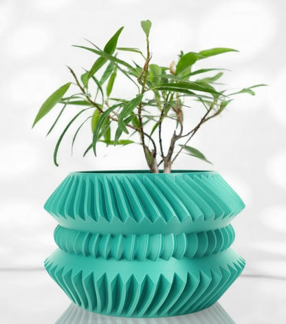 Der Jako – Futuristischer 3D-Pflanztopf mit rhythmischer Struktur