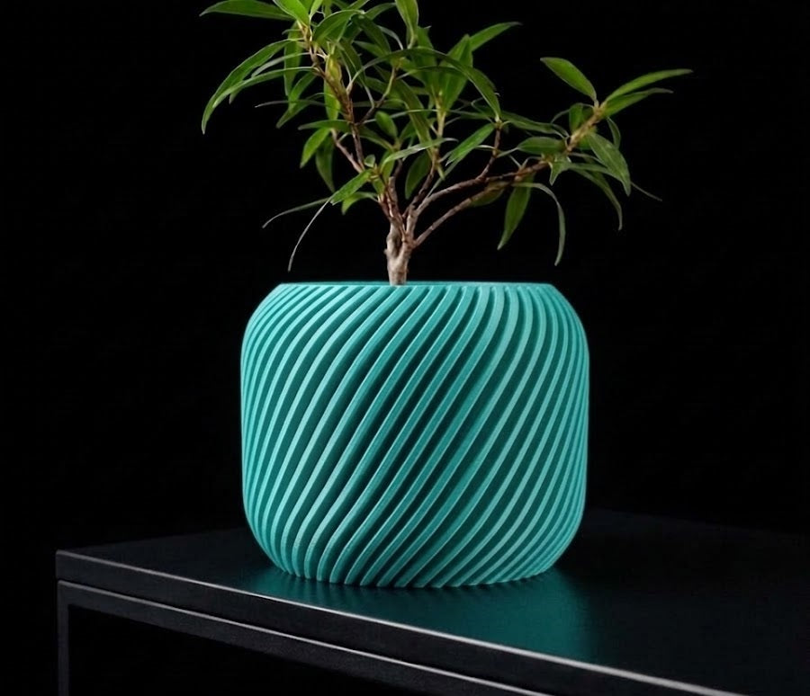 Schräger Pflanztopf – 3D-Design trifft auf Perspektivwechsel