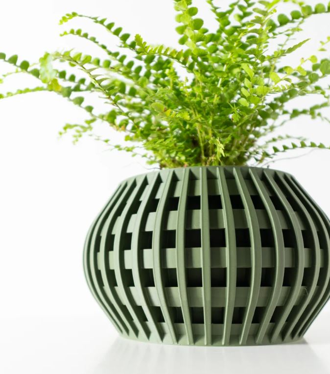 Usio Pflanztopf – 3D-Geometrie trifft sanfte Rundung